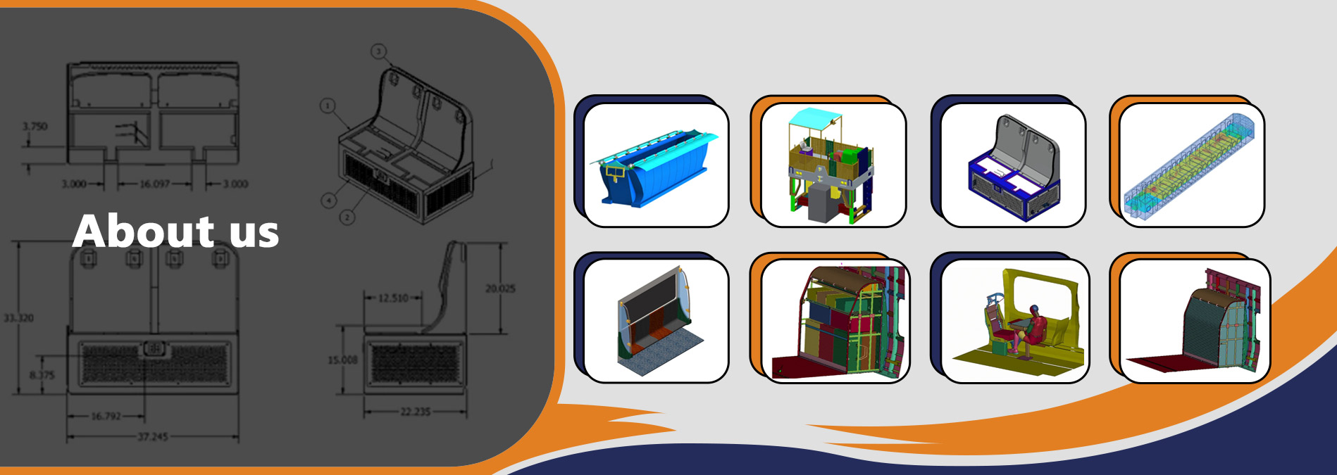 Industrial machineries banner